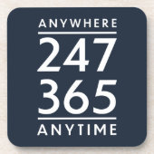 Überall, jederzeit getränkeuntersetzer (Vorderseite)