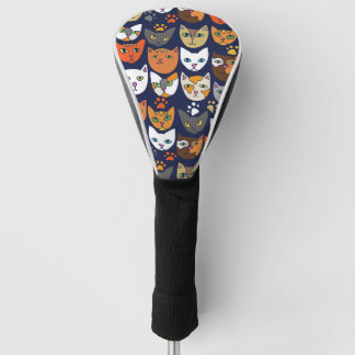 Überall Katzen Katzenliebhaber Golf Headcover