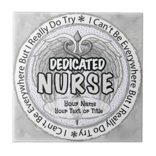 Überall Krankenschwester Fliese