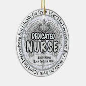 Überall Krankenschwester Keramik Ornament (Rechts)