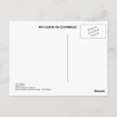 Überall Kunst Postkarte (Rückseite)