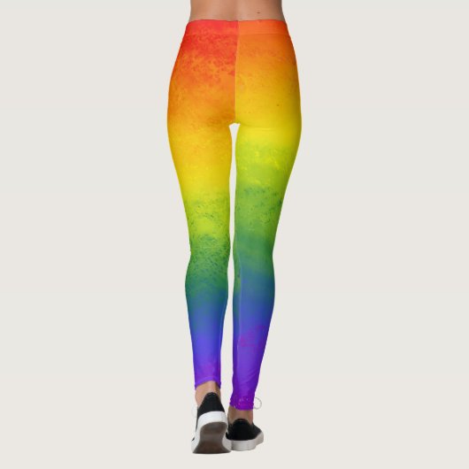 Überall Leggings mit kräftigen, lebendigen Farben. (Rückseite)