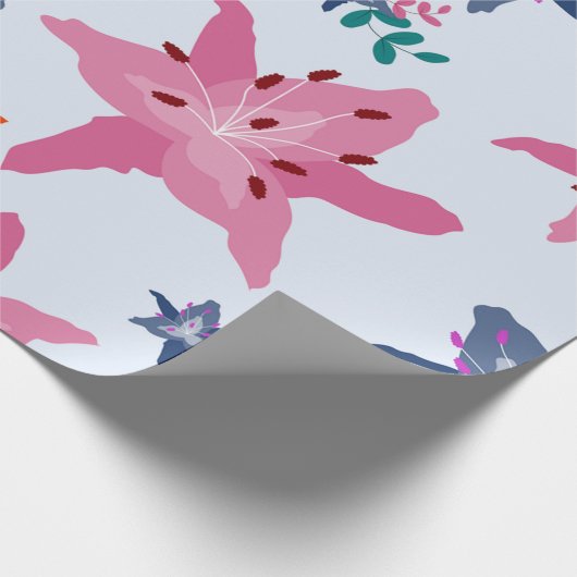 Überall Lilies Geschenkpapier (Ecke)