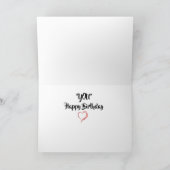 ÜBERALL MIT DER "LIEBE" BIRTHDAY WISHES CARD KARTE (Innenseite)