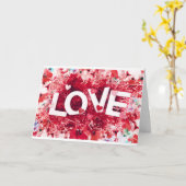 ÜBERALL MIT DER "LIEBE" BIRTHDAY WISHES CARD KARTE (Gelbe Blume)