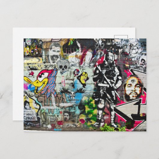 überall postkarte (Vorne/Hinten)