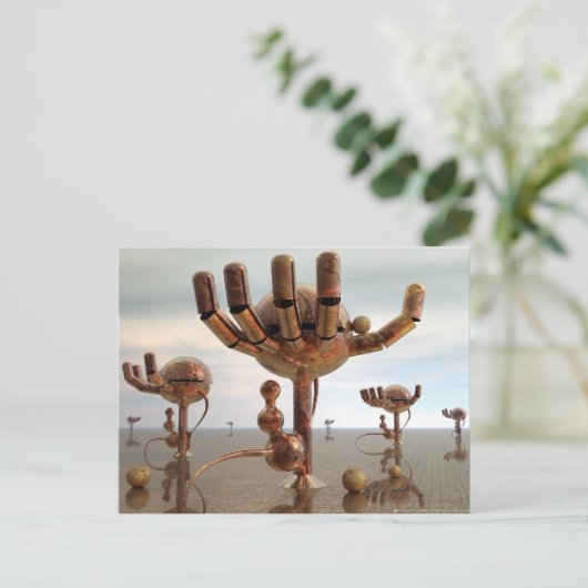 Überall Postkarte (Stehend Vorderseite)