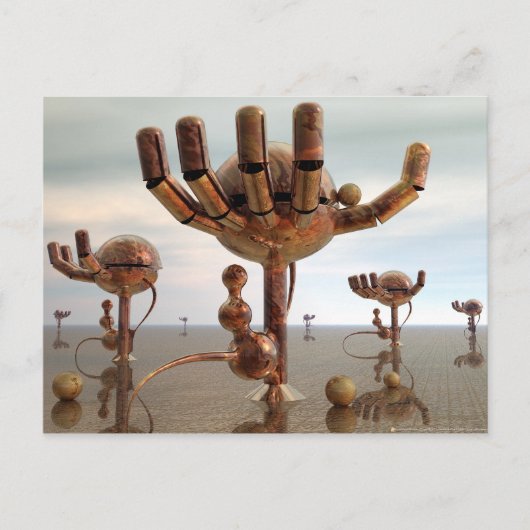 Überall Postkarte (Vorderseite)