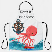 Überall Print Schürze Behielt es Handsome Octopus (Vorderseite)
