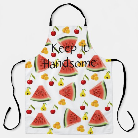 Überall Print Schürze Behielt es Handsome Watermel (Vorderseite)
