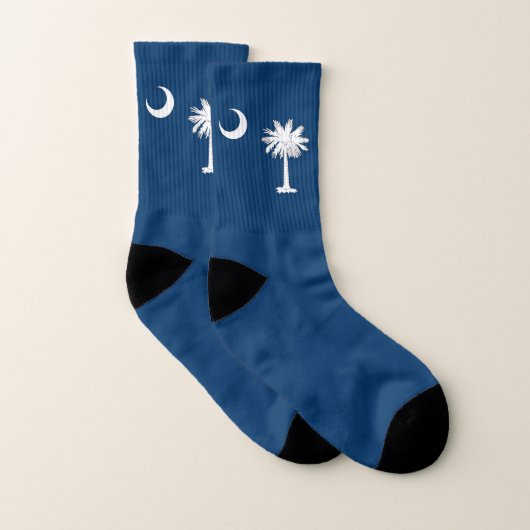 Überall Print Socken mit Flag South Carolina (Paar)