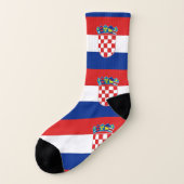 Überall Print Socks mit der Flagge Kroatiens Socken (Links - Außen)
