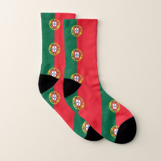 Überall Print Socks mit Flag Portugal Socken (Paar)