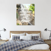 Überall reisen - Wasserfall Leinwanddruck (Insitu (Schlafzimmer))