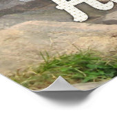 Überall reisen - Wasserfall-Poster Poster (Ecke)