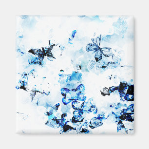 Überall Schmetterlinge Magnet