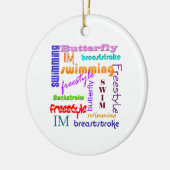 Überall schwimmen keramikornament (Links)