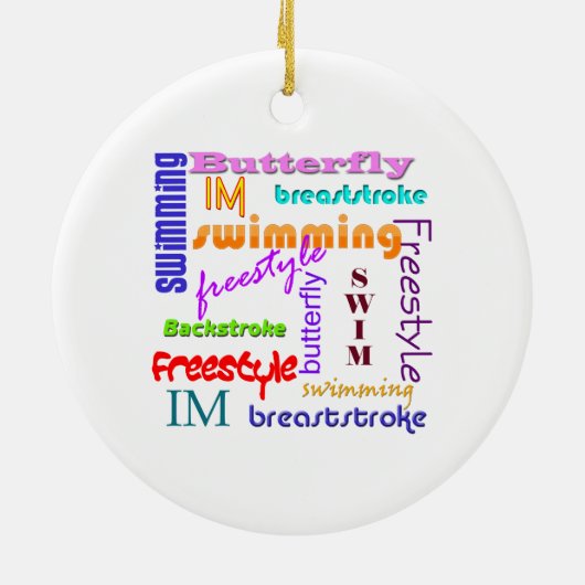 Überall schwimmen keramikornament (Hinten)