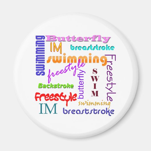 Überall schwimmen magnet (Vorne)