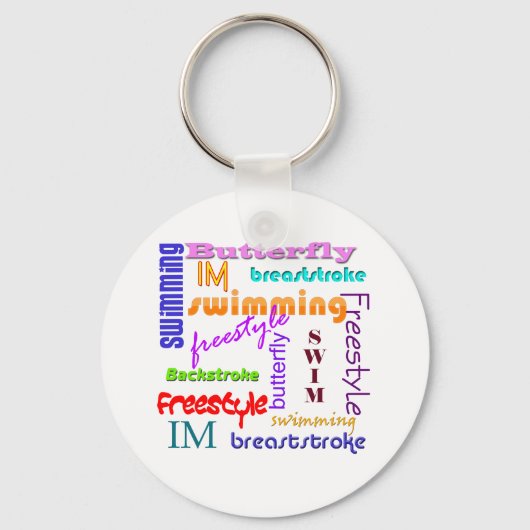 Überall schwimmen schlüsselanhänger (Vorderseite)