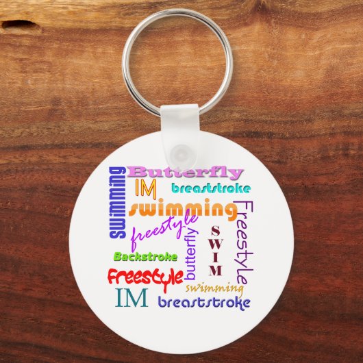 Überall schwimmen schlüsselanhänger (Vorderseite)