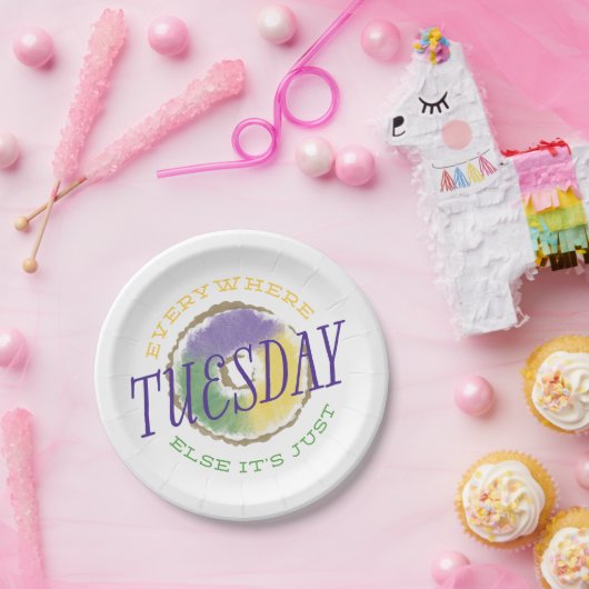 Überall sonst Karneval-Papier-Teller Pappteller (Party)