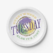 Überall sonst Karneval-Papier-Teller