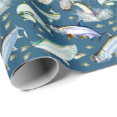 überall Tarpons Geschenkpapier (Rolleneckpunkt)