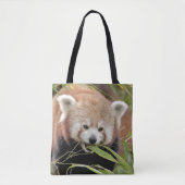 Überall Tasche. Foto roter Panda, Panda roux. Tasche (Vorderseite)