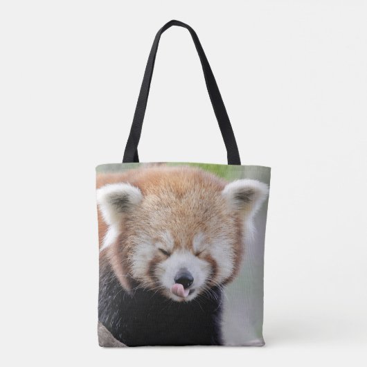 Überall Tasche. Foto roter Panda, Panda roux. Tasche (Rückseite)
