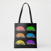 Überall Tasche - Rainbow Pill Bugs (schwarz) (Vorderseite)