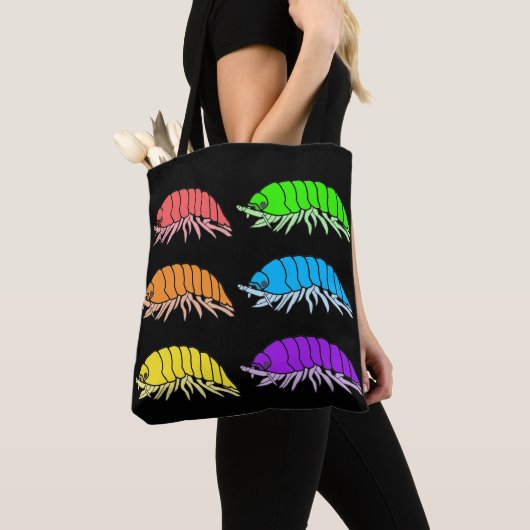 Überall Tasche - Rainbow Pill Bugs (schwarz) (Von Nahem)