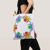 Überall Tasche - Weißer Oktopus (Von Nahem)