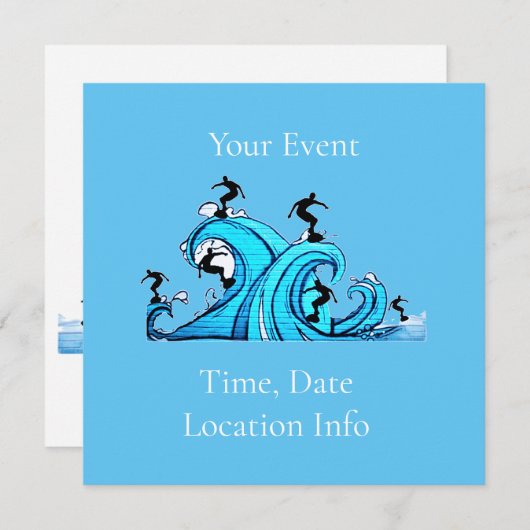 Überall Thunder_Cove Einladung (Vorne/Hinten)