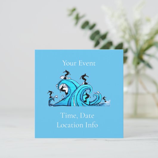 Überall Thunder_Cove Einladung (Stehend Vorderseite)