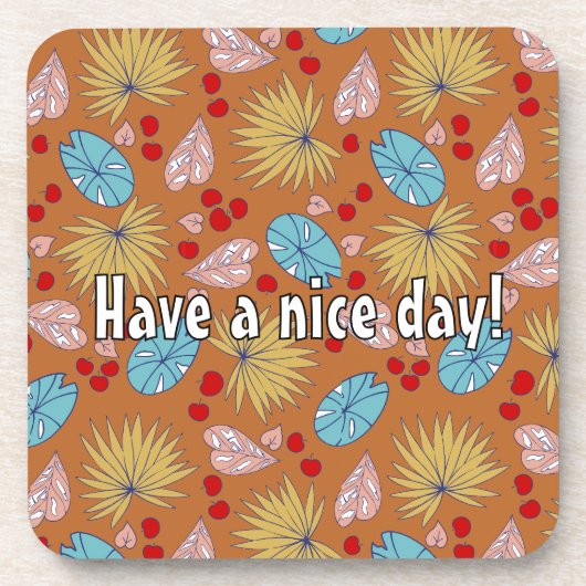 überall tropisch getränkeuntersetzer (Vorderseite)