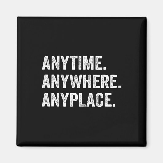 Überall überall Retro Magnet (Vorne)