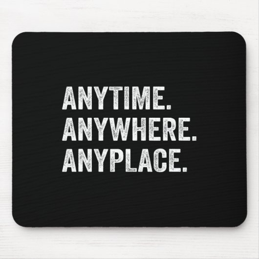 Überall überall Retro Mousepad (Vorne)