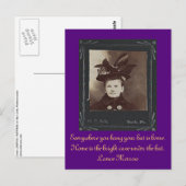 Überall, wo du deinen Hut aufhängt, ist Zuhause Postkarte (Vorne/Hinten)