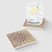 Überall, wo Sie sind, ist es besser als überall oh Steinuntersetzer (Seitenansicht)