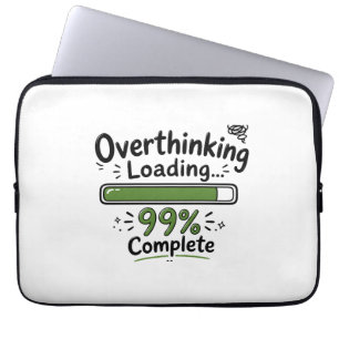 Überanalysieren Laden 99% Fertig Lustiger Spruch Laptopschutzhülle