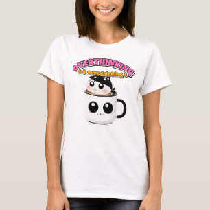 Überanalysieren & zu viel Kaffee trinken Lustiges T-Shirt