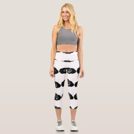 Überanalysierender Gehirn Cartoon Psychische Gesun Capri Leggings