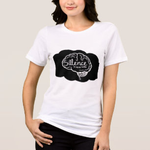 Überanalysierendes-Gehirn-Cartoon Psychische-Gesun Tri-Blend Shirt