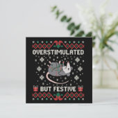Überanregend, aber festlich Possum Weihnachten Fun (Stehend Vorderseite)