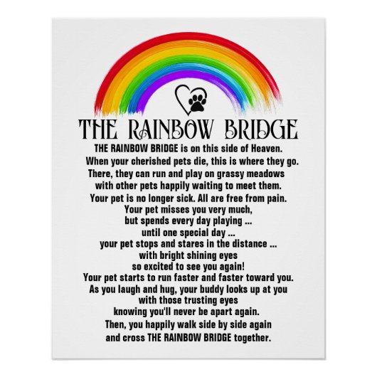 ÜBERARBEITET DIE BRÜCKE VON RAINBOW POSTER (Vorderseite)