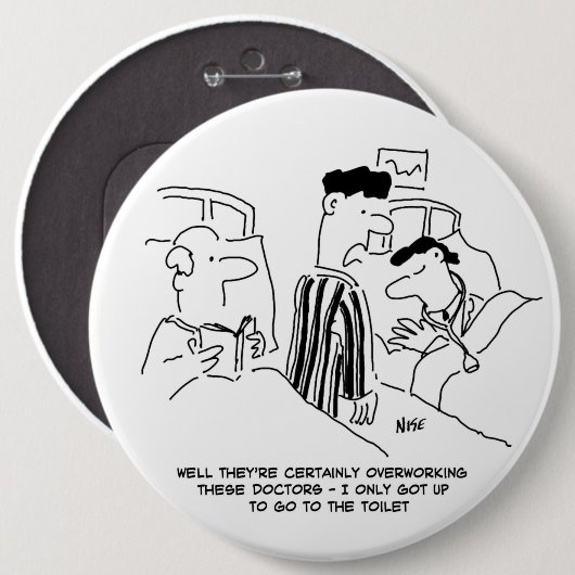 Überarbeitete Ärzte Button (Vorne & Hinten)