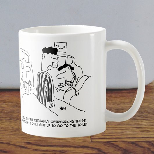 Überarbeitete Ärzte Kaffeetasse