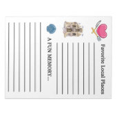 Überarbeitete Gästebuchstipps Notizblock (Vorderseite)