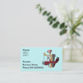 Überarbeitete Geschäftskarten für Klempner Visitenkarte (Stehend Vorderseite)